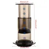 2020 Nieuwe Nieuwe Filter Glas Espresso Koffiezetapparaat Draagbare Cafe Franse Pers CafeCoffee Pot Voor AeroPress Machine C1030239g