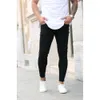 High Quality Men's Gold Classic Black Elastic Tight Fitting Small Leg Jeans New Style