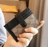 Mężczyźni krowa oryginalna skórzana słupek wizytówki kobiety Bilffold skórzana karta kredytowa torebka monety