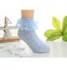 New Kid Girls Ankle High Cute Lace Frilly Ruffle Cotton Princess Socks Big Bow White6413685