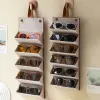 Bins PU Organi da sole Multislot Organizzatore Box di stoccaggio pieghevole per occhiali per occhiali per occhiali per occhiali