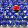 Lösa ädelstenar naturliga lapis lazuli fasetterade runda pärlor grossist ädelsten semi ädelstenar för smycken tillverkning armband halsband diy