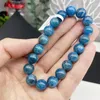 Braccialetti di collegamento 10.5MM Bracciale in opalite blu naturale da donna Trendy Reiki Healing Elastic Yoga Energy Bracciale regalo di gioielli 1 pz