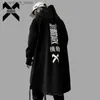 Moletom com capuz masculino 11 BYBBS moletom escuro homens harajuku streetwear longo moletom outono moda casual hip hop jaqueta masculina oversize algodão dg24 l240315