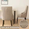 Chair Covers Soft Velvet Stretch ArmChair Cover Home Decor Anti-dirty Sloping Arm Chair for Dining Room Kitchen Elastic Style Seat Case 1PC L240315