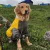 レインコートペット大型犬レインコート屋外の防水服フード付きジャンプスーツマントのための小さな大きな犬用レインコートラブラドール