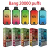 Original Bang 20000 puffs disposable E cigarettes 25ml pre-filled vapor pods 650mAh rechargeable battery 20k puffs vape juice devices Mesh Vaporizers