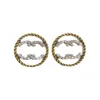 T PlATED Love Jewelry Diamond Gold Urocze T Dangle Women Family Gift Hoop Fashion 2023 Nowe kolczyki stadninowe hurtowe gg gg