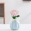 Decorative Flowers Creative Faux Hydrangea Exquisite Details Silk Non-fading Home Decoration Artificial Stem