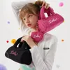 Moda çocuklar boston çanta moda kızlar mektup işlemeli yastık çantası aşk kalp cüzdan çocuk şeftali bir omuz messenger çantaları a9774