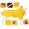 Vêtements pour chiens Gilet chaud manteau de pluie tissu pour animaux de compagnie réfléchissant grande grande veste vêtements d'hiver