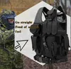 Taktiska västar Ny taktisk säkerhet Vest Multi-Pocket Swat Breattable Paintball Vest Tactique Sports Training Clothing for Wargame 240315