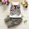 Kids Boy Clothes Baby Gentleman Suit Clothing Sets Fake two piece vest shirt Toddler children 14Y Birthday Party Dress259Q25032387301