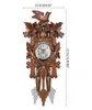 Timers Antique Wood Cuckoo Wall Clock Bird Time Bell Swing Alarm Watch Home Decoration5096784