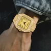 Orologio di lusso Orologi di design hip hop Orologi moissanite da uomo ghiacciati di alta qualità da 44 mm importati orologio da uomo impermeabile con diamanti completi con scatola