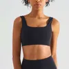 Lu Align Lemon Bra High Lycra Sports Femmes Impact Fiess Bralette Col Carré Gym Entraînement Crop Top Running Yoga Gilet Push Up Rembourré Underwea