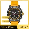 Topmerkkwaliteit Casual mode Professionele uithoudingsserie Heren multifunctionele chronograaf siliconen band sporthorloge Hot