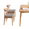 Mobiliário de acampamento LCL259 Cadeira de chifre de madeira sólida Back Stool Home Nordic Dining Light Luxo sobre mesa de restaurante