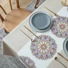 Nappe de table moderne bohème impression nappes rectangulaires pour la décoration de mariage Tables à manger imperméables nappe antitache