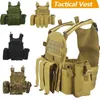 Taktiska västar 6094 Militär Combat War Game med nylonväska Molle Tactical Vest Bulletproof Accessories for Fighter Plate Carriers 240315