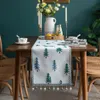 Kerstboom Tafelloper Wintervakantie Elanden Eetdoek Placemat Jaar Huis Keuken Rustieke Decoraties 240307