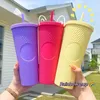 Z podwójną warstwą plastikową kubek kawy durian 1PC Diamond Radiant Cup z 700 ml Summer Cold Water Cup Tubbler 240327