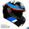 오토바이 헬멧 Fl Face Open Helmet Italy AGV Pista GP RR Rossi Carben Fiber Racecourse 라이딩 Yi Yuwd Drop Delivery Aut Mobiles Dhodr