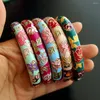Bangle Fashion Vintage Handwerk Cadeaus Voor Vrouwen Meisje Bloem Filigraan Pioen Sieraden Armbanden Armband Accessoires