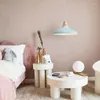 Pendant Lamps Small Droplight Nordic Children's Room Macaron Bedside Lamp Instagram Mesh Red Strawhat Lights Shop Decorative