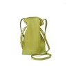 DrawString 2024 Fashion Mini Öppnar fast färg Telefon Bag Bucketbag Shoulder Bag Cossbodybag Office Daily Daily