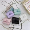 Coração forma pequenos sacos de ombro para meninas crianças moeda bolsa e bolsas linda crianças mini quadrado saco mensageiro crossbody 240315