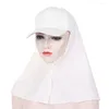 Vêtements ethniques Femmes Casquettes de baseball avec écharpe en jersey Hijab Châle Bandana Musulman Turban Bonnet Amira Durag Head Wrap Cap Brim Hat Prêt à