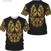 Camisetas para hombres Nueva moda Lion Head Patrón de impresión 3D Verano para hombre Camiseta Strt Casual Camisa deportiva para hombre O-cuello transpirable Tops de gran tamaño Y240321