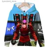 Sudaderas con capucha para hombres Sudaderas Skibidi Aseo Niños Ropa de abrigo Dibujos animados Speakerman Sudadera Ropa para niños Jersey Tops OTOÑO Niños Niñas Sudadera con capucha Abrigo L240318