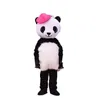 Halloween Panda Mascot Costume Fancy Sukienka Karnawałowa Kreskówka Fanta sukienka dla mężczyzn Kobiet Festival Dress