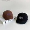 Cappellini da baseball RICYGVM Lettera di moda Cappello da baseball per bambini Ragazzi Ragazze Berretto con visiera regolabile con coulisse Tinta unita Bambini Berretti con lingua d'anatra VisieraY240315