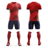 Aangepaste voetbalshirt buiten spelen afdrukken teamnaamnummer outfits met korte mouwen sportshirts voor heren jeugd 240312