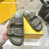 Дизайнерская обувь женские туфли Sandals Sandals Знаменитые дизайнерские женские сандалии кожаные сандалии летние пляжные пляжные тапочки с сандалиями с коробкой 35-40