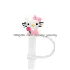 Drinken Sts 26 kleuren meisjes kat Kitten Sile St Toppers accessoires Er Charms herbruikbare spatwaterdichte stofplug decoratief 8 mm feest Dro Otimj