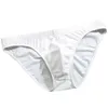 Cuecas masculinas de seda gelo cintura baixa leve ultra-fino cuecas semi-transparente respirável envolvente biquíni shorts masculinos