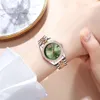 A buon mercato Laurinda Luce di lusso di nicchia quadrante verde orologio meccanico da donna 2024 nuovo modello