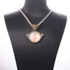 Hiphop Butterfly Head Pendant Microinlaid Zircon Hipster Personal Po Angel Necklace for Women Men 240311