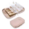 Jewelry Pouches Large Capacity Travel Bag Portable Mini Earrings Necklace Organizer Storage Box Ring Holder Display For Woman Accessory