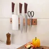 Kitchen Storage Wooden Cutter Holder Wood Organization Magnetic Space-saving For Utensil Key