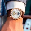 Pas cher Glenn haute qualité entièrement automatique mécanique affaires évidé Tourbillon montre pour hommes Tiktok