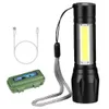 Outdoor LED Mini Strong Light Charging Portable Multi Functional Telescopic Focusing Home Lighting Small Flashlight 503421