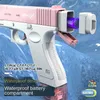 Electric Continuous Firing Water Gun Summer Outdoor Beach Childrens Water Gun Fighting Game Gun 240220