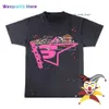 Wangcai01 2023 New Fashion Men's T-shirts Pink Young Thug Sp5der 555 T Shirt Men Women 1 1 Best-quality Puff Print Spider Web Pattern T-shirt 144