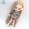 Clothes for doll three piece fashion sweater set fits Blyth Azone OB22 OB24 doll accessories 240315