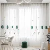 Curtains Cartoon Outer Space Embroidered Black Blackout Curtains For Kids Boys Bedroom Modern Children Window Drapes Voile WP020E